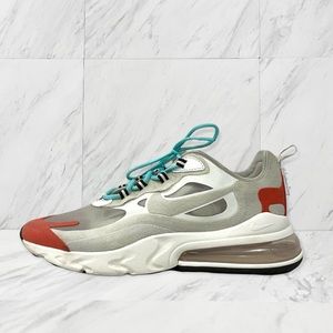 Nike- Air Max 270 React Lt Beige Chalk/Platinum Tint Size Men’s 8.5